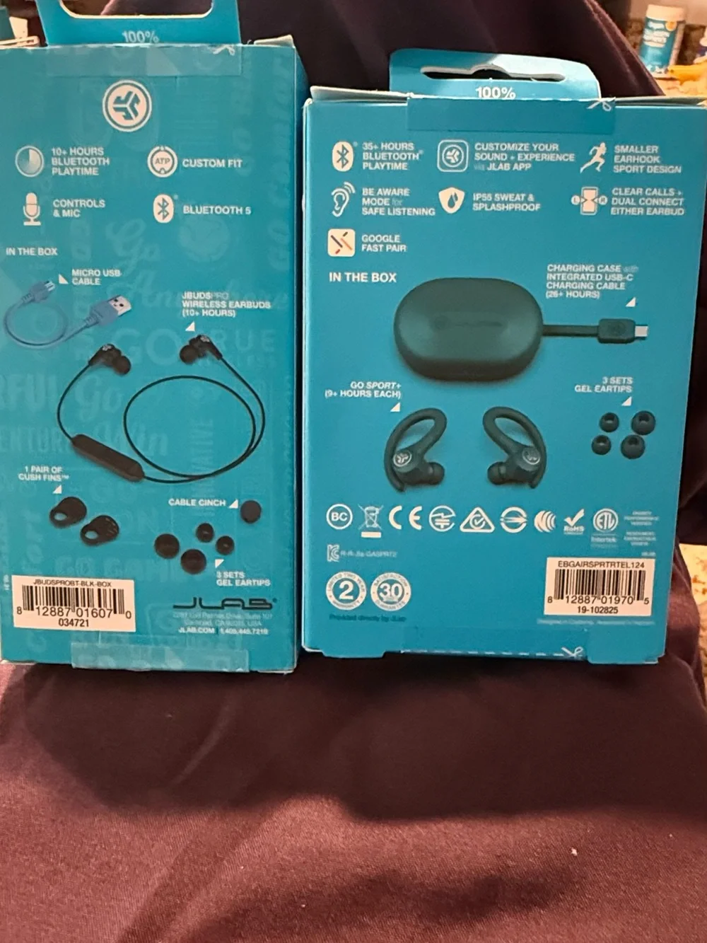 JLab Go Sport+ True Wireless Earbuds in Teal